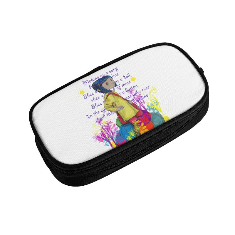 Slatke pernice za horor filmove za Noć vještica Coraline za djevojčice i dječake, torba za olovke velikog kapaciteta, školski pribor