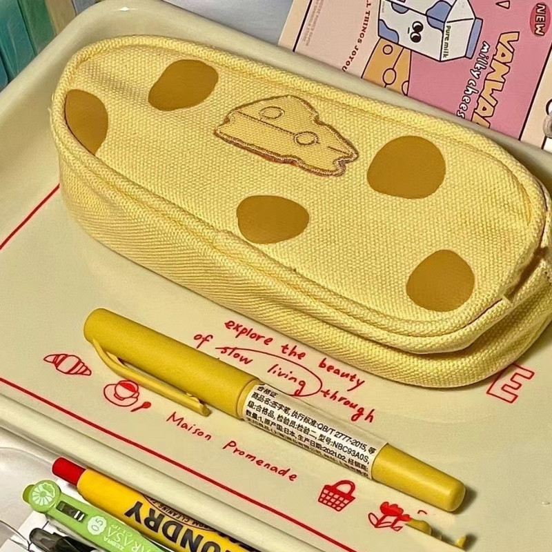 ŽUTA KOLEKCIJA Pernica Mekana slatka torba za olovke Crtani medvjed Kawaii Studentski pribor Školski pribor Torba za pohranu velikog kapaciteta