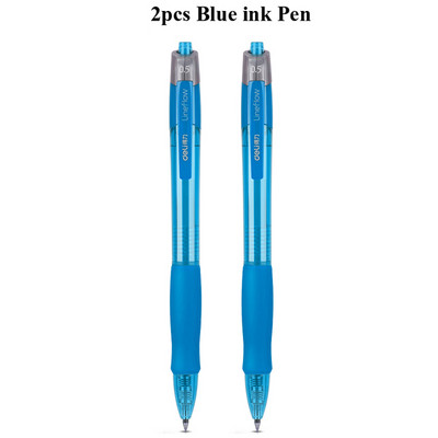 Deli gel olovke na uvlačenje, 0,5 mm Extra Fine Point Bullet Blue Refills, glatko pisanje, brzo sušenje, školski uredski poslovni pribor