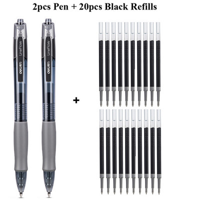 Deli gel olovke na uvlačenje, 0,5 mm Extra Fine Point Bullet Blue Refills, glatko pisanje, brzo sušenje, školski uredski poslovni pribor