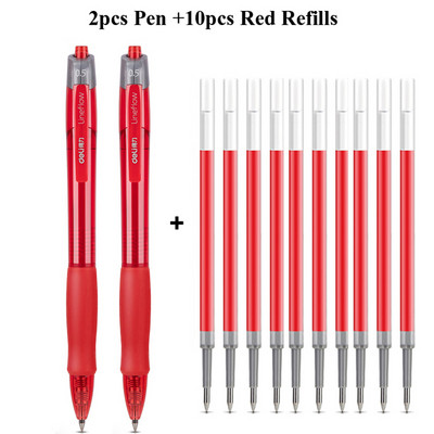 Deli gel olovke na uvlačenje, 0,5 mm Extra Fine Point Bullet Blue Refills, glatko pisanje, brzo sušenje, školski uredski poslovni pribor