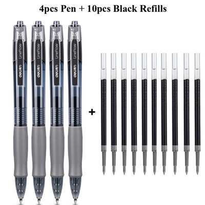 Deli gel olovke na uvlačenje, 0,5 mm Extra Fine Point Bullet Blue Refills, glatko pisanje, brzo sušenje, školski uredski poslovni pribor