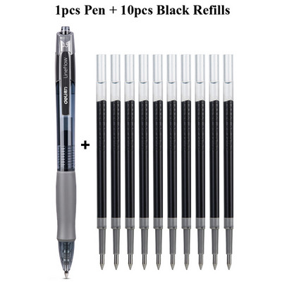 Deli gel olovke na uvlačenje, 0,5 mm Extra Fine Point Bullet Blue Refills, glatko pisanje, brzo sušenje, školski uredski poslovni pribor