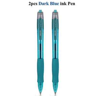 Deli gel olovke na uvlačenje, 0,5 mm Extra Fine Point Bullet Blue Refills, glatko pisanje, brzo sušenje, školski uredski poslovni pribor