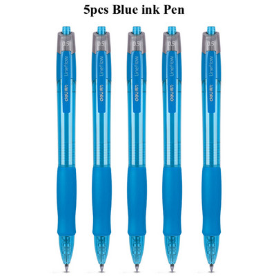 Deli gel olovke na uvlačenje, 0,5 mm Extra Fine Point Bullet Blue Refills, glatko pisanje, brzo sušenje, školski uredski poslovni pribor