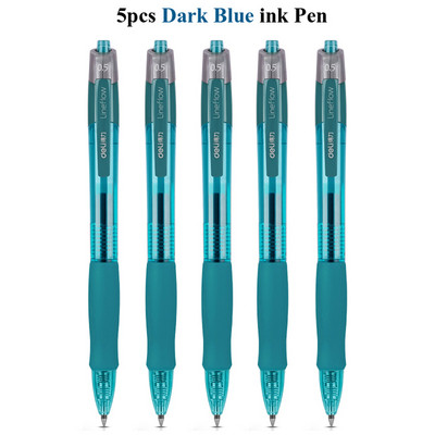 Deli gel olovke na uvlačenje, 0,5 mm Extra Fine Point Bullet Blue Refills, glatko pisanje, brzo sušenje, školski uredski poslovni pribor