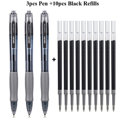 Deli gel olovke na uvlačenje, 0,5 mm Extra Fine Point Bullet Blue Refills, glatko pisanje, brzo sušenje, školski uredski poslovni pribor