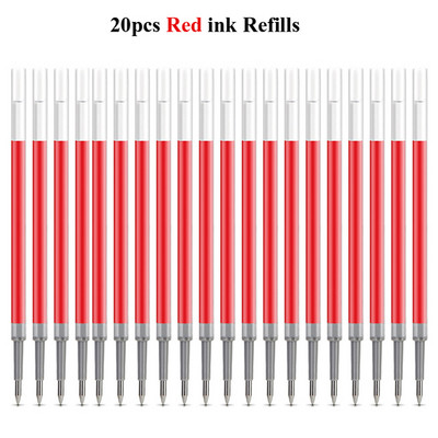 Deli gel olovke na uvlačenje, 0,5 mm Extra Fine Point Bullet Blue Refills, glatko pisanje, brzo sušenje, školski uredski poslovni pribor