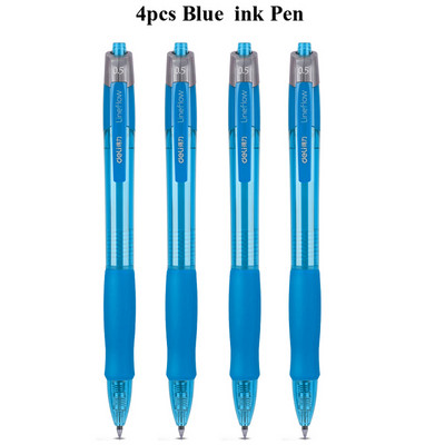 Deli gel olovke na uvlačenje, 0,5 mm Extra Fine Point Bullet Blue Refills, glatko pisanje, brzo sušenje, školski uredski poslovni pribor