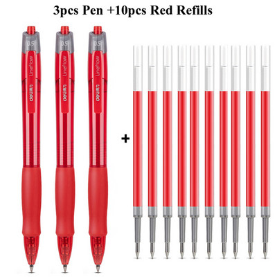 Deli gel olovke na uvlačenje, 0,5 mm Extra Fine Point Bullet Blue Refills, glatko pisanje, brzo sušenje, školski uredski poslovni pribor