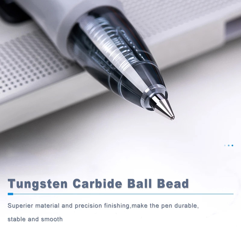 Deli izvelkamas gēla pildspalvas, 0,5 mm īpaši smalki punktveida zili pildspalvas, gluda rakstīšana, ātri nožūst, skolas biroja piederumi