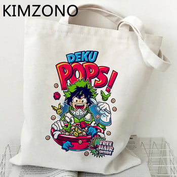 My Hero Academia τσάντα για ψώνια tote shopper επαναχρησιμοποιήσιμη τσάντα από γιούτα τσάντα bolso boodschappentas υφασμάτινη tote υφασμάτινη σακόλα