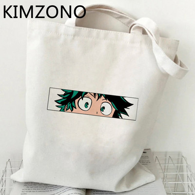My Hero Academia torba za kupovinu tote shopper višekratna ručna torba jutena torba bolso torba boodschappentas tkanina tote tkanina sacolas