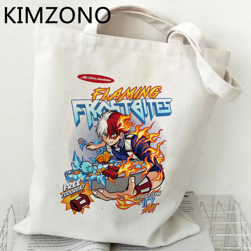 My Hero Academia torba za kupovinu tote shopper višekratna ručna torba jutena torba bolso torba boodschappentas tkanina tote tkanina sacolas