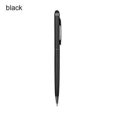 1 vnt. 0,7 mm juodas dvejopo naudojimo rašiklis „Stylus Touch Capacitive Pen“ mobilusis telefonas universalus jutiklinio ekrano rašiklis, skirtas „iPhone iPad“ rutuliniam rašikliui