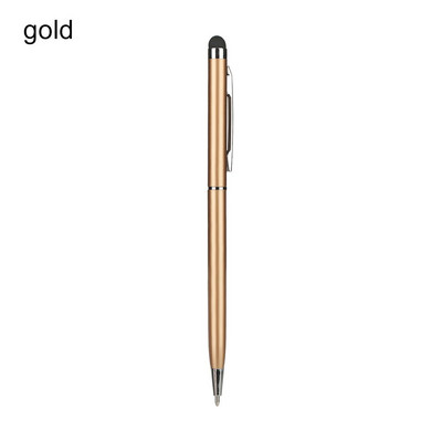 1 vnt. 0,7 mm juodas dvejopo naudojimo rašiklis „Stylus Touch Capacitive Pen“ mobilusis telefonas universalus jutiklinio ekrano rašiklis, skirtas „iPhone iPad“ rutuliniam rašikliui
