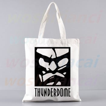 Thunderdome Shopping Bag Bolsas De Tela Grocery Shopper Wizard Hardcore Shopping Τσάντα από γιούτα Βαμβακερή τσάντα γιούτα Sacola Reciclaje