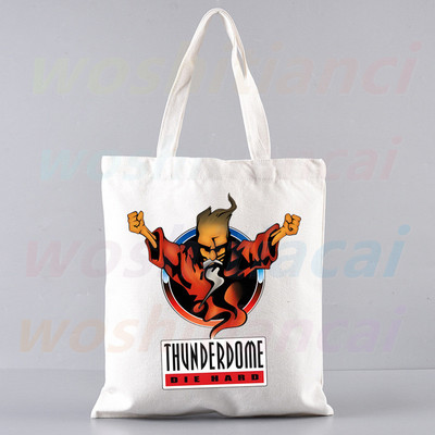 Thunderdome Пазарска чанта Bolsas De Tela Grocery Shopper Wizard Hardcore Пазарска чанта от юта Памучна чанта Jute Sacola Reciclaje