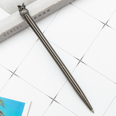 1 τεμάχια Lytwtw's Ballpoint Στυλό Κουκουβάγια Love Crystal Wedding Metal Χάλκινο στυλό Σχολικά είδη γραφείου