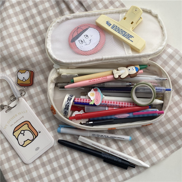 Mala tigrasta torba za olovke Vintage crtana torba za pisaći pribor velikog kapaciteta Višenamjenska torba za pohranu