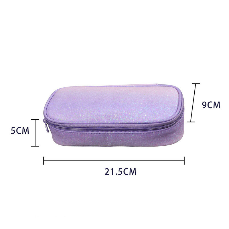 Kreatív csillogó tolltartó Aranyos nagy kapacitású tolltartó Iskolai toll kellékek Ceruzatáska Iskolai doboz Ceruza Tasak Irodaszerek