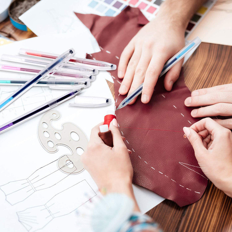 50 de bucăți rezerve de cusut pentru temperatură înaltă, care dispar, pix special pentru îmbrăcăminte, articole din piele, pix de disipare a căldurii