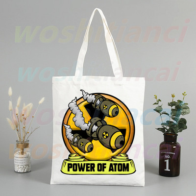 Fallout játék Vault Tec vásárlói táskák bevásárlótáska hordtáska válltáska vászontáskák nagy kapacitású egyetemi kézitáska