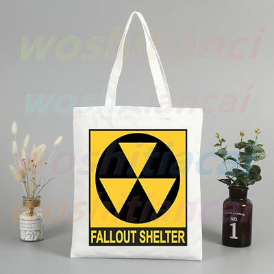 Fallout játék Vault Tec vásárlói táskák bevásárlótáska hordtáska válltáska vászontáskák nagy kapacitású egyetemi kézitáska