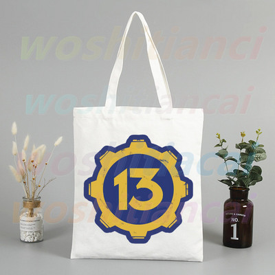 Fallout játék Vault Tec vásárlói táskák bevásárlótáska hordtáska válltáska vászontáskák nagy kapacitású egyetemi kézitáska