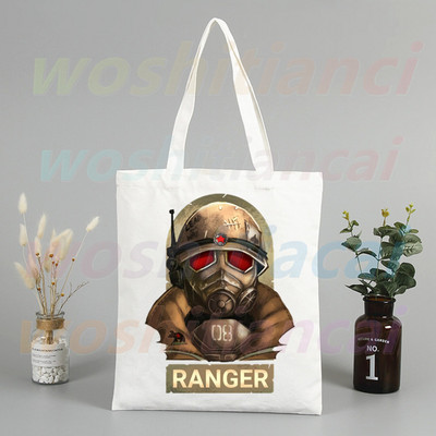 Fallout játék Vault Tec vásárlói táskák bevásárlótáska hordtáska válltáska vászontáskák nagy kapacitású egyetemi kézitáska