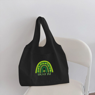 Sievietes varavīksnes iepirkumu soma, pircēja salokāms kanvas