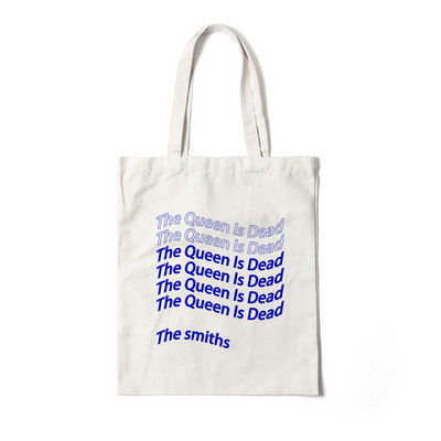 The Smiths Vintage Tote Bag The Queen Is Dead Tote Bag Platnene shopping retro torbe za žene College Harajuku torba velikog kapaciteta