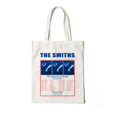 The Smiths Vintage Tote Bag The Queen Is Dead Tote Bag Platnene shopping retro torbe za žene College Harajuku torba velikog kapaciteta