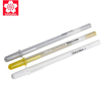 Sakura Gelly Roll Classic White Highlight Pen Гел мастилени химикалки Ярки цветни маркери Писалка за рисуване Арт Дизайн Манга консумативи Подаръци