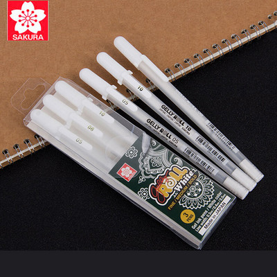 Sakura Gelly Roll Classic White Highlight toll gél tinta toll Élénk színű jelölő toll rajzoláshoz Művészet Tervezés Manga Kellékek Ajándékok