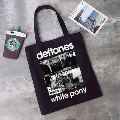 Deftones Band ostukott bolso taaskasutuskott bolsas de tela käekott bolsas ecologicas bolsa kompra kott cabas sac toile
