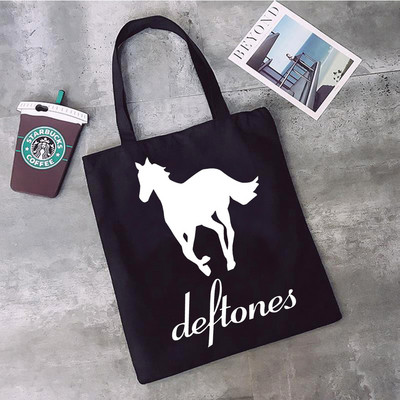 Deftones Band ostukott bolso taaskasutuskott bolsas de tela käekott bolsas ecologicas bolsa kompra kott cabas sac toile
