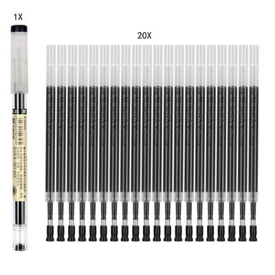 0,35 mm olovka crna/plava/crvena tinta gel olovke set punjenja šipke gel tinta olovka potpis ispit pisanje financije ured škola pribor