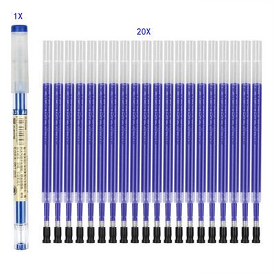 0,35 mm olovka crna/plava/crvena tinta gel olovke set punjenja šipke gel tinta olovka potpis ispit pisanje financije ured škola pribor