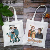 2022. Ženska torba za kupnju HEARTSTOPPER Hi Speech Bubbles Quote Book Tote Aesthetics Bag Shopper Velika torba za rame Platnena torba