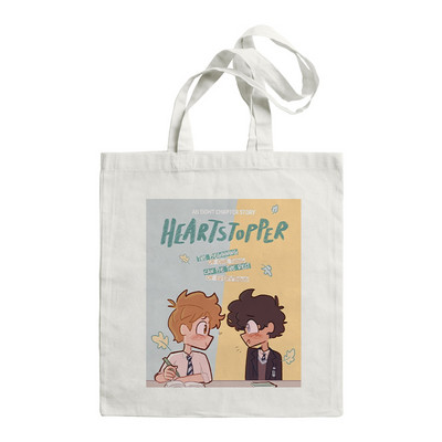 2022. Ženska torba za kupnju HEARTSTOPPER Hi Speech Bubbles Quote Book Tote Aesthetics Bag Shopper Velika torba za rame Platnena torba