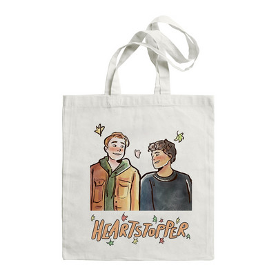 2022. Ženska torba za kupnju HEARTSTOPPER Hi Speech Bubbles Quote Book Tote Aesthetics Bag Shopper Velika torba za rame Platnena torba