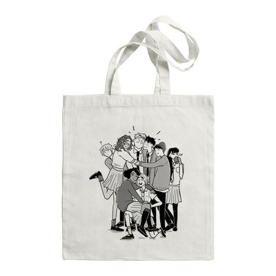 2022. Ženska torba za kupnju HEARTSTOPPER Hi Speech Bubbles Quote Book Tote Aesthetics Bag Shopper Velika torba za rame Platnena torba