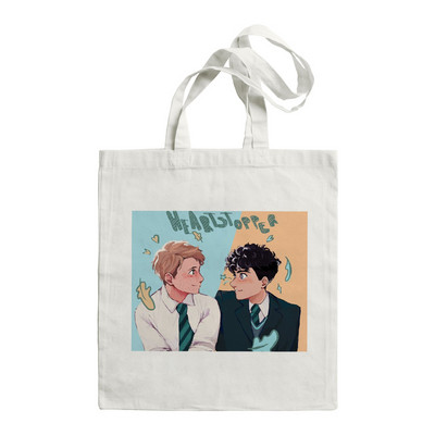 2022. Ženska torba za kupnju HEARTSTOPPER Hi Speech Bubbles Quote Book Tote Aesthetics Bag Shopper Velika torba za rame Platnena torba
