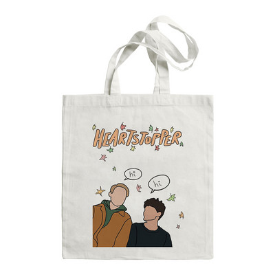 2022. Ženska torba za kupnju HEARTSTOPPER Hi Speech Bubbles Quote Book Tote Aesthetics Bag Shopper Velika torba za rame Platnena torba