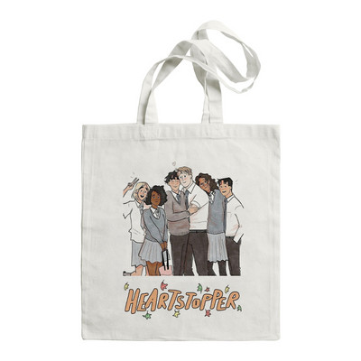 2022. Ženska torba za kupnju HEARTSTOPPER Hi Speech Bubbles Quote Book Tote Aesthetics Bag Shopper Velika torba za rame Platnena torba