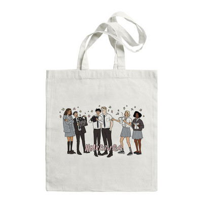 2022. Ženska torba za kupnju HEARTSTOPPER Hi Speech Bubbles Quote Book Tote Aesthetics Bag Shopper Velika torba za rame Platnena torba
