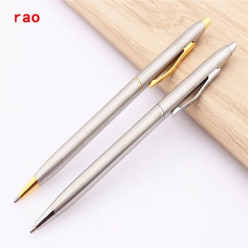 Υψηλής ποιότητας Baoer 001 Ασημί Χρυσό Χρώμα Business office Medium Nib Ballpoint Pen New