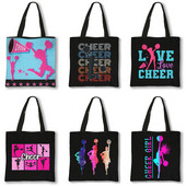 Genți de mână pentru tipărire fete majorete pline de viață Genți de cumpărături pentru femei pentru călătorie Geanta de petrecere de aniversare Genți de umăr pentru majorete cadou