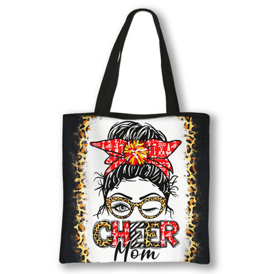 Genți de mână pentru tipărire fete majorete pline de viață Genți de cumpărături pentru femei pentru călătorie Geanta de petrecere de aniversare Genți de umăr pentru majorete cadou